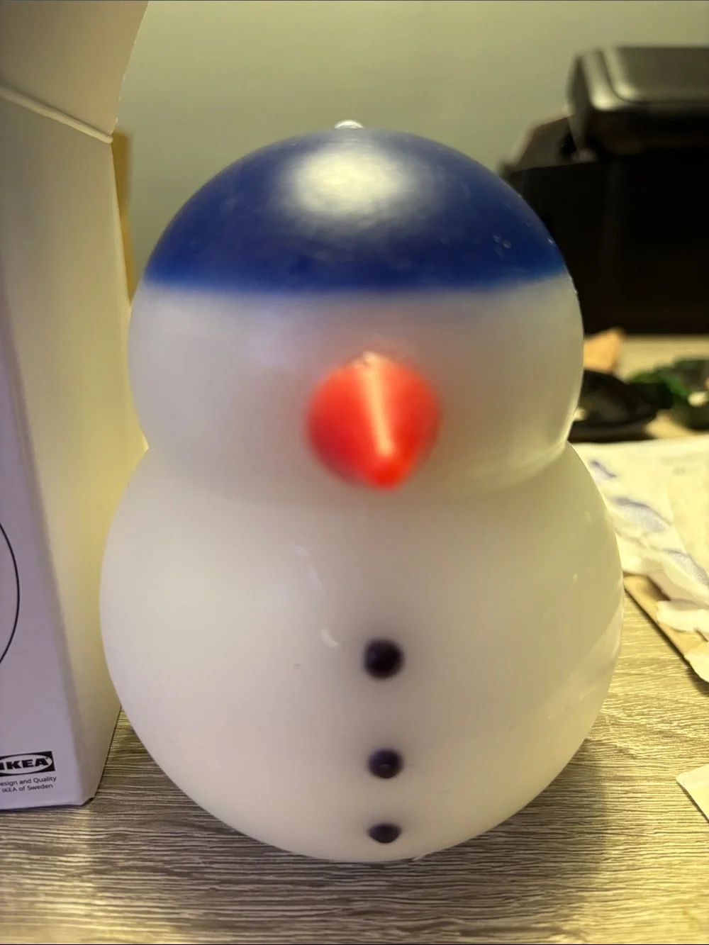 IKEA VINTERFINT Snowman LED Light Box - White purchase 2 candles for $20